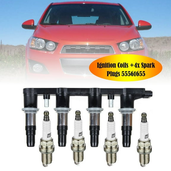 55561655 1x Ignition Coils 4x Spark Plugs for Chevrolet Sonic 1.8L 2012-2018