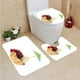 thumbnail image 1 of Juego de alfombras de baño ABPHQTO 3 piezas helado de vainilla, 1 of 2