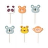 Zoo Animals Theme Cupcake Toppers