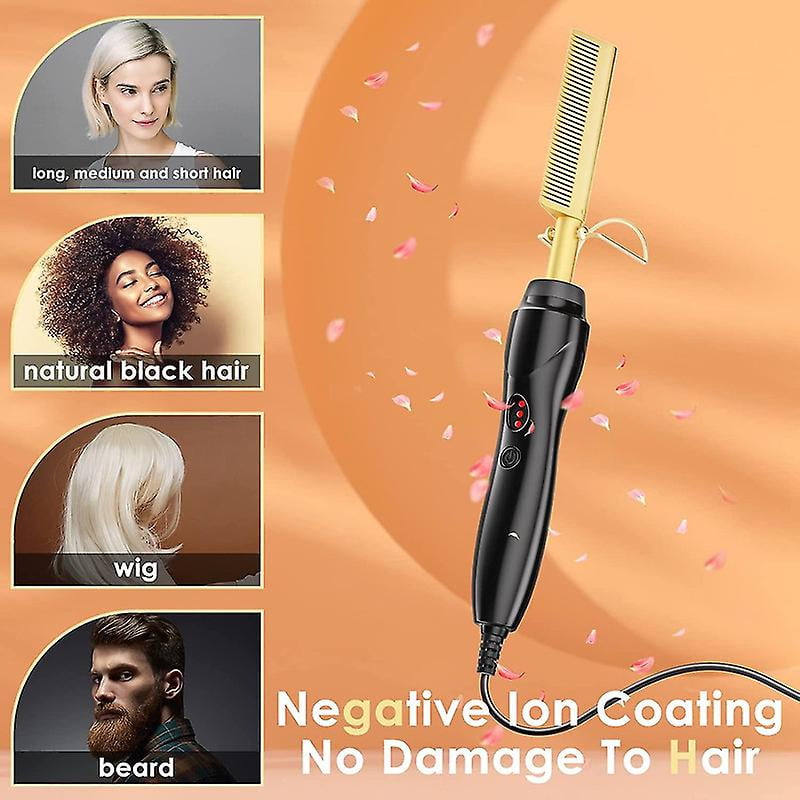 JOYWEI 2 In 1 Electric Hot Comb For Afro Hair, Heat Pressing Comb, Ceramic Hot Comb Hair Straightener, Ceramic Straight Hair Curver Straighteners2 In 1 Electric Hot Comb For Afro Hair, Heat JOYWEI 2 In 1 Electric Hot Comb For Afro Hair, Heat Pressing Comb, Ceramic Hot Comb Hair Straightener, Ceramic Straight Hair Curver Straighteners2 In 1 Electric Hot Comb For Afro Hair, Heat