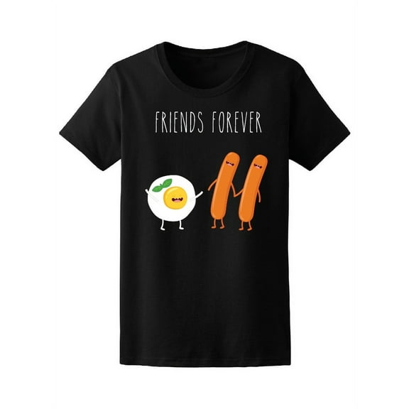 Egg Sausage Friends T-Shirt Women -Image by Shutterstock, Female x-Large