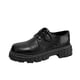 thumbnail image 5 of Zapatos de hombre, zapatos de cuero negro, zapatos de cuero pequeños de corte bajo para primavera y otoño, zapatos casuales para jóvenes, 5 of 5