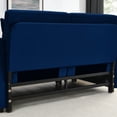 thumbnail image 2 of Ucloveria Velvet Sofa Bed, 54" Modern Convertible Loveseat with 2 Pillows and Detachable Side Pockets, Velvet Small Loveseat Sofa Bed for Livingroom (Blue), 2 of 10