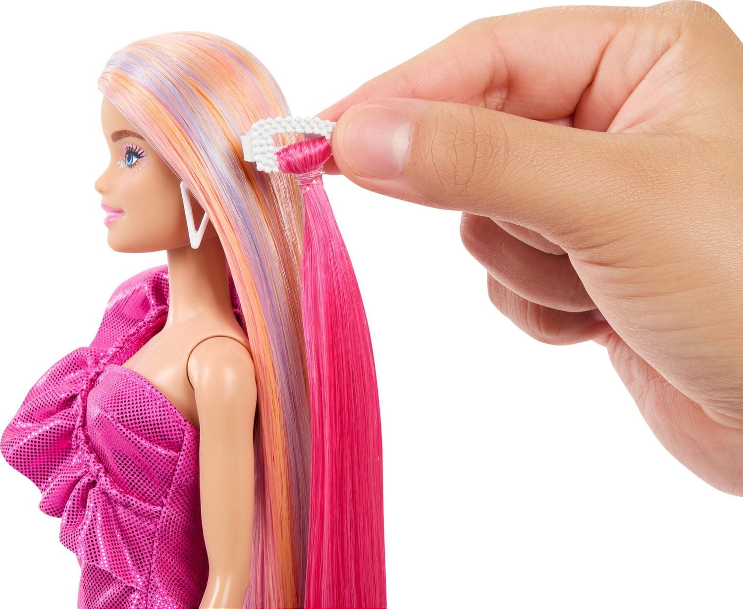 Barbie-Fun & Fancy Hair-Poupée blonde et accessoires de coiffure