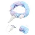 thumbnail image 3 of Unique Bargains 1 Pc Fashion Exquisite Plush Washing Face Headwrap for Women 7.28"x1.97" Blue Purple, 3 of 3