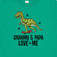 thumbnail image 4 of Inktastic Grammy and Papa Love Me Dinosaur Grandson Boys Baby T-Shirt, 4 of 5