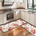 thumbnail image 3 of Kitchen Rugs Sets Of 2,Pioneer Flower Floral Print Pattern Anti Fatigue Kitchen Mat Rugs Non Slip Washable,Decorative Kitchen Floor Mats for Kitchen,Sink,Laundry,17"x47"+17"x47", 3 of 5