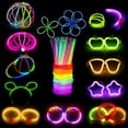 thumbnail image 4 of BallsFHK 100 Ultra Bright Glow Sticks Bracelets And Necklaces - Premium Glow In The Dark Party Supplies And Decorations 100ml, 4 of 5
