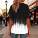 thumbnail image 2 of TaTaai Women's Romantic Ruffle Top Short Sleeve V-Neck Printed Loose Fit Casual Summer Chic Blouse Daily Work Date Party Gift, 2 of 7