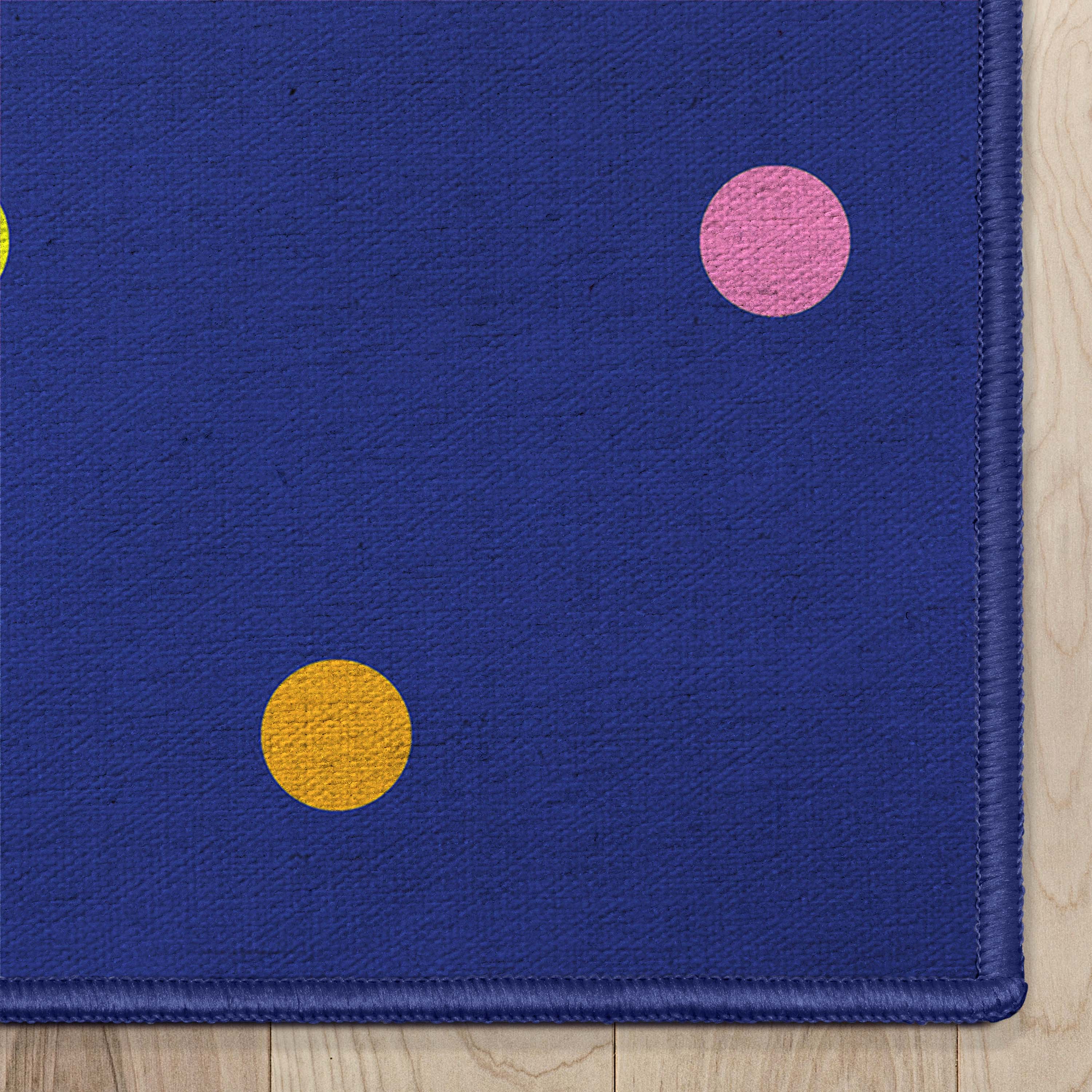 Crayola Collection By Well Woven Polka Dot Blue 3'3" x 5' Area Rug