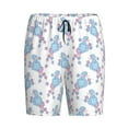 thumbnail image 4 of Wukai Cute Poodle Dog Men’s Short Pajama Pants With Pockets Soft Sleep Pj Shorts for Men-Small, 4 of 6