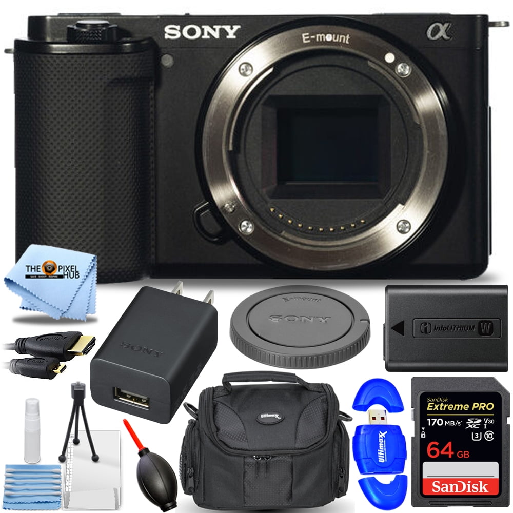 Sony ZVE10 Mirrorless Camera (Body, Black) ILCZVE10/B Essential