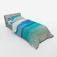 thumbnail image 3 of Tropical Duvet Cover Set, Paradise Ocean Dreamy Sea Vacation Serene Summer Exotic Relax Summer Picture, Bedding Set with Shams and Fitted Sheet, 3 Sizes, by Ambesonne, 3 of 3