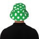 thumbnail image 5 of Fotbe Green And White Polka Dot Sombrero Tipo Pescador con Estampado – Sombrero de Sol de Algodón de Moda para Playa, Golf, Pesca, 5 of 6