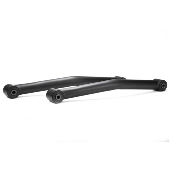 Convient 2007-2018 Jeep Wrangler JK RBP Bras de Contrôle RBP-509FRCA-40 Tubulaire; Non Ajustable; Noir; Acier; avec Bagues en Caoutchouc; Ensemble de 2