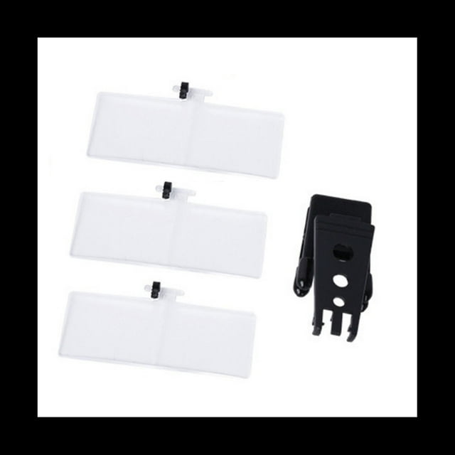 1.5X/2.5X/3.5X Lupa Instrumentos óPticos Clip Plegable en Lupa para Anteojos con 3 Lentes AcríLicas 85X30Mm