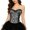 White, variant on Brown Corset Shapewear For Women Y2K Wild Leopard Print Back Hook Closure Boned Bustier Waist Cinching Trendy Streetwear Body Shaper Corset Lingerie M