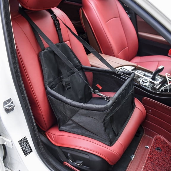 Dog Car Seat Foldable Dog Car Booster Seat Waterproof Breathable Oxford Travel Bag for Small to Medium Dogs, Puppies, and Pets Travel Waterproof Dog Cover antislip Cushions Mat