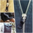 thumbnail image 2 of WeiHuan Toys 12 piezas de repuesto para tirador de cremallera, repuesto de pieza de cremallera de metal desmontable, tirador de cremallera, reparación de lengüeta para chaquetas, jeans, mochilas, cart, 2 of 4