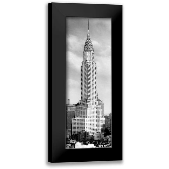 Anonymous 7x14 Black Modern Framed Museum Art Print Titled - Chrysler Building, NYC