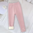 thumbnail image 7 of Hpgjzj Girls Winter Leggings Fleece Lined Basic Soft Cotton Stretchy Full Length Tights Pants for Toddler Kids, 7 of 7