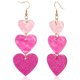 thumbnail image 1 of Pendientes FULLIVE en acrílico con forma de corazón rojo y rosa para San Valentín, 1 of 7