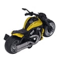 thumbnail image 3 of Retro Motorcycle Toy, Plastic Alloy Exquisite Appearance Pull Back Motorcycle Toy Model Front Light  For Adults Yellow, 3 of 8