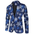 thumbnail image 4 of KelaJuan Tuxedo Suits for Men 3 Piece Regular Fit Suit Snowflake Snowman Print Blazer Jacket Pants Vests Men Suit Set for Christmas, 4 of 6