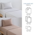 thumbnail image 3 of Campus Comforts by New Sega Home 2-Pack Microfiber Sheet Set, One Print, One Solid, Jake, Tan, Twin-XL, 3 of 8