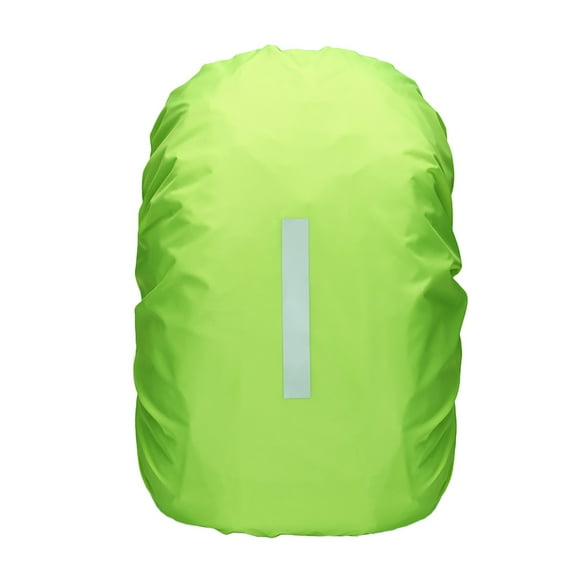 Bmisegm 1Pack Rain Cover for Backpack, Reflective Rucksack Rain Cover for Bicycling/Hiking/Camping/Traveling Wallet Key Ring Black Green One Size