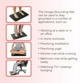 thumbnail image 5 of Grounding Mat by Hooga. Large Universal Grounded Earth Therapy Mat. Computer, Office, Meditation Mat. Home Use. EMF ESD Protection, Vegan Leather. May Improve Sleep, Inflammation, Energy, Balance., 5 of 5