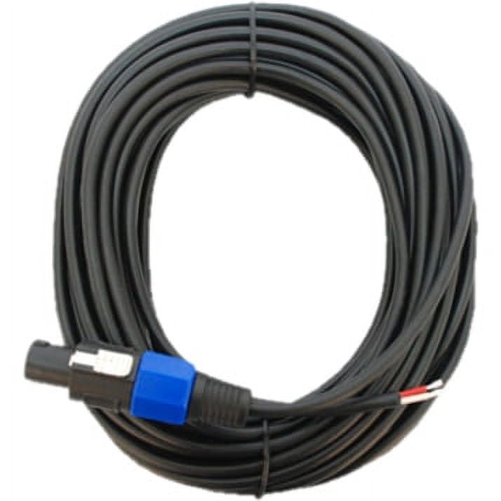 Seismic Audio 2  50' PA/DJ Raw Speaker Cable to Speakon Black - SPRW50Pair