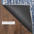 thumbnail image 6 of Addison Rugs Mayfield Premium Machine Washable Traditional Damask Navy Round Rug, 8' x 8', 6 of 8