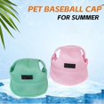 thumbnail image 2 of HQREA Puppy Hats with Ear Hole Adjustable Kitten Sun Visor Cap for Outdoor Sport, 2 of 6