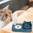 thumbnail image 3 of yotijay Pet Bowl Dog Cat Food Water Bowl Pet Dishes, Pet Feeder Pet Feeding Bowl Pet Food Feeder for Cats or Small Dogs - Bowls Double Blue, 3 of 9
