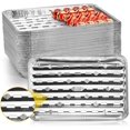 thumbnail image 1 of Yesland 30 Pack Disposable Aluminum Pans with Perforated Bottom for Air Circulation - 13.4 x 9 x 1.1 Inch Food Containers, Aluminum Sheet Pans for Cooking, Baking, Heating, Storing, Meal Prep, Takeout, 1 of 8