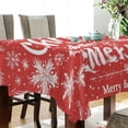 thumbnail image 3 of BZSMCE Square Tablecloth Design Snowtreen and Snowflak for Christmas Pattern Tableclothes, 3 of 9