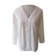thumbnail image 5 of Camiseta holgada informal de manga larga con bordado de cuello en V para mujer de otoño Fridja  hj4174, 5 of 7