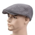 thumbnail image 3 of CHUANK Mens Newsboy Mesh Hat Summer Breathable Flat Cap for Adjustable Beret Driving Hunting, 3 of 9