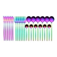 thumbnail image 1 of Amdohai 24Pcs Stainless Steel Dinnerware Set Kitchen Cutlery Set Knife Fork Spoon Flatware Tableware Minimalist Silverware, 1 of 8