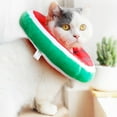 thumbnail image 2 of Fruit Shape Anti-Licking Cat Collar - Electric Embroidery, Adjustable Size - Soft Material, Prevents Licking - for Post-Surgery Recovery, 2 of 8
