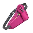 thumbnail image 1 of Jumpingount Riñonera al aire libre impermeable Fitness botella de agua teléfono móvil mujeres hombres bolsa riñonera para deporte senderismo riñoneras Rosa roja, 1 of 6