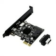 thumbnail image 1 of VONKY PCIE to USB3.0 Expansion Card Port Adapting Tool Connection Converter Type-c SATA 15pin Adapter Cards Desktop Accessories Full Height Size, 1 of 5