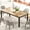 Retro Brown, variant on Industrial Dining Table for 6-8 – Large Rectangular Wood Table with Sturdy Metal Legs, Rounded Corners, Modern Desk – Vintage Brown Finish – 1.8m x 0.9m, Vintage Color