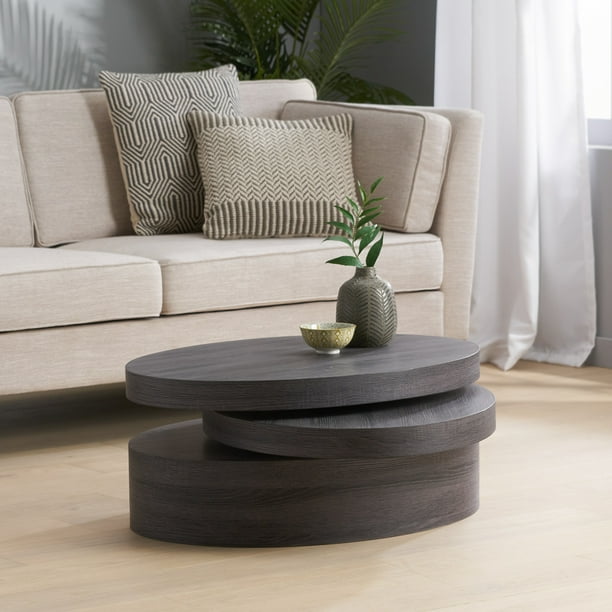 Genoa Small Oval Mod Rotatable Coffee, Small Oval Coffee Tables With Storage Uk