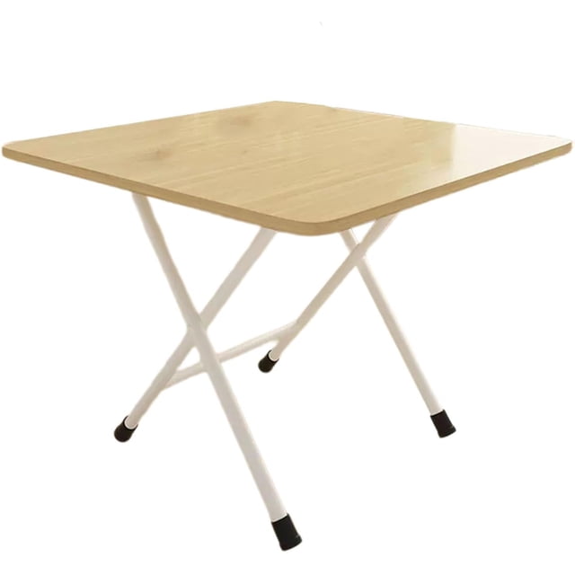 Petite Table Pliante Portable en Bois, Table Pliante Carrée Simple Portable, Tables à Rabat pour Petits Espaces, Table à Manger Pliante (Laiton, 70 * 70 * 72cm)