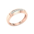 thumbnail image 2 of Imperial 1/10Ct TDW Diamond 10k Rose Gold Men's Band (H-I, I2), 2 of 4