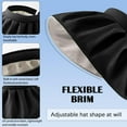 thumbnail image 5 of Womens Visors,Clip On Foldable Wide Brim Womens Golf Visor,Roll-up Headband Sun Hat with UV Protection, 5 of 16