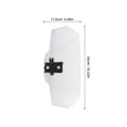 thumbnail image 2 of TABLZONE Adjustable Motorcycle Windscreen Extender Plastic Alloy Wind Deflector Clip on Spoiler, 2 of 8