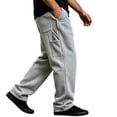 thumbnail image 2 of Men's Stylish Athletic Pants Casual Loose Fit Joggers with Pockets Solid Color Drawstring Waist Lounge Sweatpants Street Running Outdoor Outfits, 2 of 8